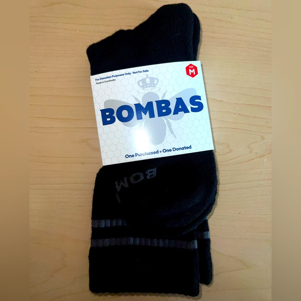 Bombas Men's Dark Athletic Socks